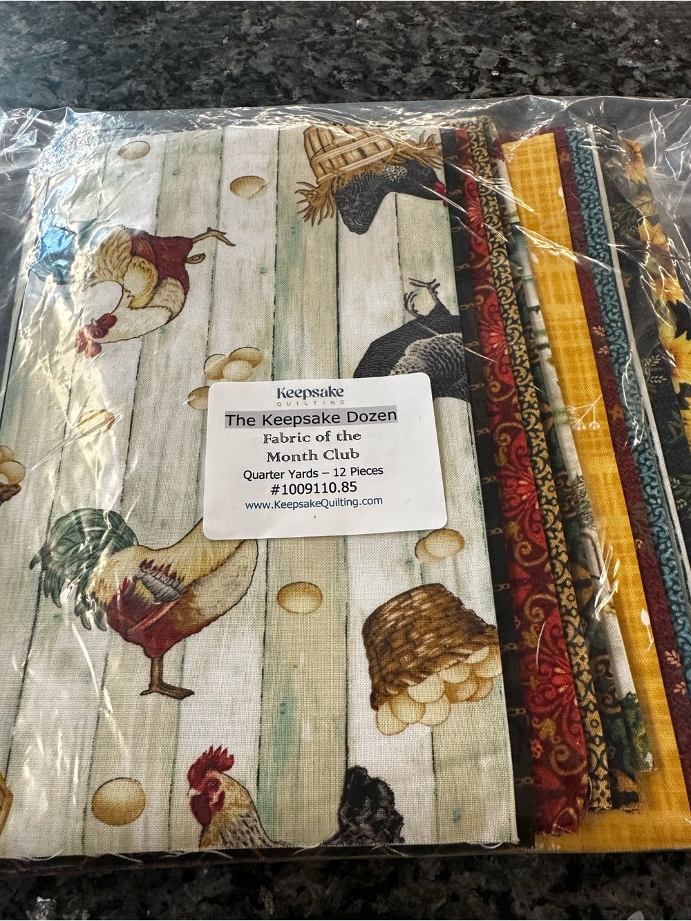 Rooster Fabric Bundle - Multi-Color - Picture 3 of 3